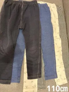 ユニクロ　キッズ　レギュラーフィットレギンス　10分丈7分丈110㎝ 4枚セット