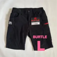 【L】バートル BURTLE 4083 ショートカーゴパンツ ブラックのサムネイル