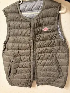 キルティングダウンベスト オリーブグリーン