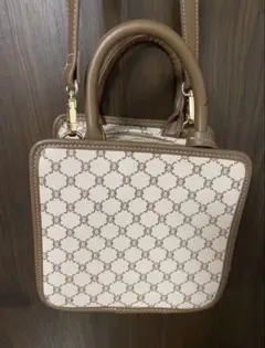 2WAYモノグラムショルダーバッグ ブラウン