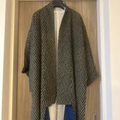 即日発送❗️美品✨ 三越　アンティーク 幾何学文様 着物 裏地ブルー 着物