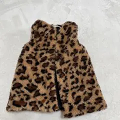 SHEIN ボアベスト　ヒョウ柄　女の子　18-24m