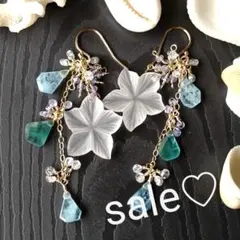 フラワーカービング祭り♡フロスト加工.フラワーカービングのクリスタルクオーツ➂