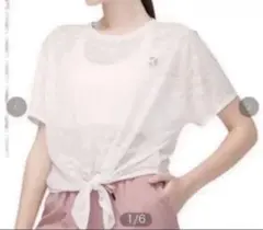 前結びデザイン 半袖Tシャツ