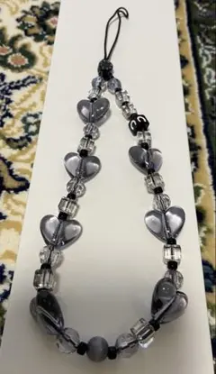 CASETIFY パールフォンチャーム　コールドハート　スマホストラップ