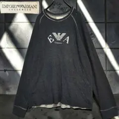00s EMPORIO ARMANI フリースカットソー 長袖 ニット風 ロンTのサムネイル