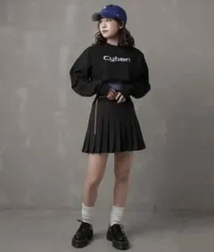 プリーツミニスカート