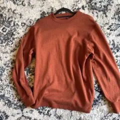 UNIQLO オレンジ ニットセーター Lサイズ　赤