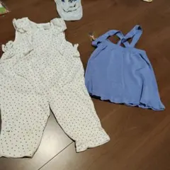 futafuta ドット柄 サロペット 80cm まとめ売り