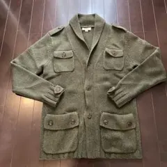 大幅お値下げ‼️DIESEL モスグリーン、ウール100%カーディガン S美品