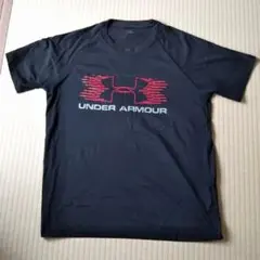 値下げ：アンダーアーマー 黒 半袖Tシャツ MD【中古】