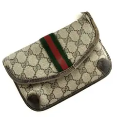【ヴィンテージ】GUCCI グッチ GG シェリーライン ポーチ