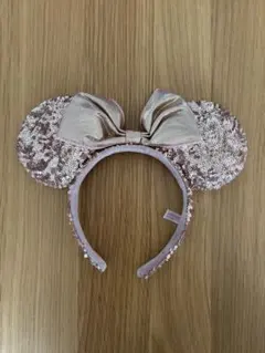 東京ディズニーリゾート　ミニー耳カチューシャ　ピンクスパンコール