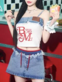 black eye patch デニムスカート LANA popyours - メルカリ