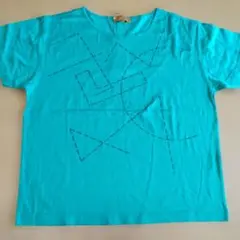 未使用　LANCEL 半袖 Tシャツ フロントロゴプリント　 グリーン Mのサムネイル