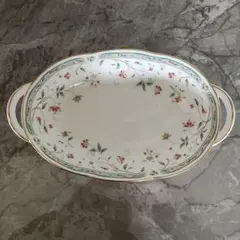 Noritake花更紗楕円オバール皿