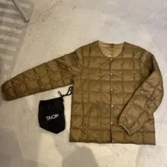 TAION オリーブ キルティングダウンジャケット