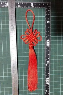 飾り紐 】＊菊結びの被布飾り(赤×えんじ) - メルカリ