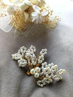 最終値下げ価格！ヴィンテージ　パール系ブローチ