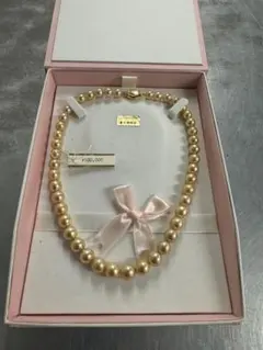 南洋　白蝶真珠　パール　ネックレス 新品、未使用 ★色目　ライトゴールド