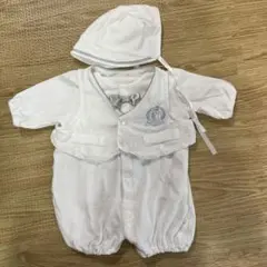 ベビーフォーマル ロンパース＆帽子セット