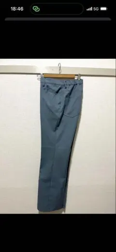 GU センタープレスストレートパンツ2枚セット 試着のみ ブラウンとライトグレー