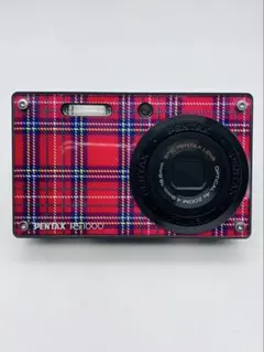 PENTAX Optio RS1000 赤チェック 動作品 純正充電器付 黒 - メルカリ