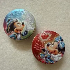 ディズニーお菓子缶　ミッキー　ミニー　ディズニーシー15周年