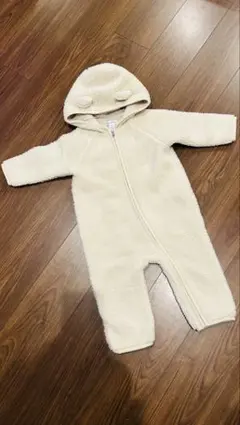 一度着用のみ！ラルフローレン フリース フード付きアウター クマ耳