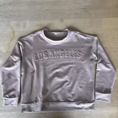 SHEIN LOS ANGELES トレーナー 10Y 薄いピンク
