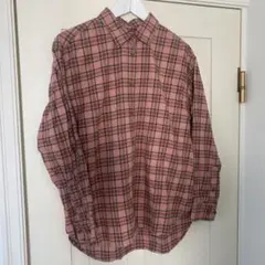 UNIQLO ピンク系チェック ネルシャツ M