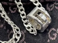 GUCCI カットアウト Gリングネックレス 喜平 チェーン グッチ