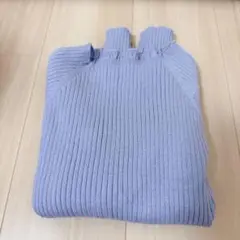 ラベンダー 長袖ニットセーター Mサイズ