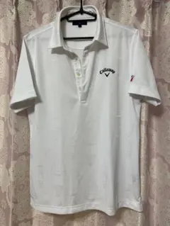 Callaway Golf ポロシャツ ホワイト ヨット柄 L