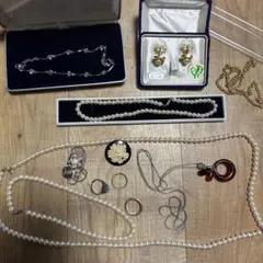 遺品生前整理品まとめ】アクセサリー ジュエリー イミテイションまとめ