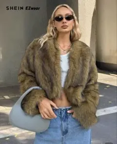 ファーコート ブラウン