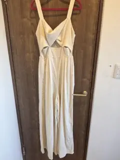 SHEIN VCAY サロペット オールインワン アイボリー