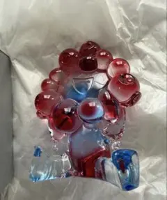 ミャクミャク クリアフィギュア(レッド×ブルー)バイオマスプラスチック
