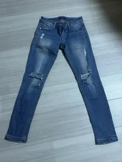 EMODA スキニーデニム ダメージ加工