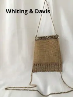希少★Whiting & Davis ゴールドメッシュ パーティーバッグ