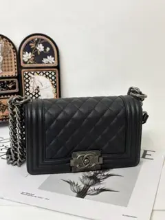 ブラックレザーショルダーバッグ!!!