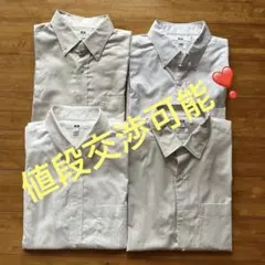 はるさま専用　ユニクロ　スリムフィット長袖シャツ4枚セット　M×1、L×3