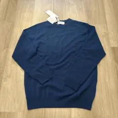新品未使用　タグ付き　CASHMERE ネイビー カシミヤセーター
