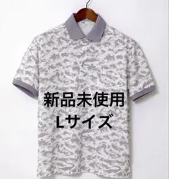 ヒフミ HIFUMI 半袖 カモフラ ポロシャツ ニットシャツ Lサイズ s2d 