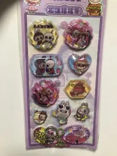 新品★ラブブLABUBU ぷくぷくウォーターシール3Dシール