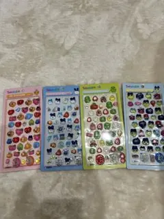 Tamagotchi たまごっちボンボン立体3Dステッカーシール 4枚セット