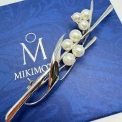 【新品未使用品】ミキモト パール ベビーパール ブローチ リーフ フラワー MIKIMOTO - 皇室御用達✨極美品 ミキモト ベビーパール ブローチ