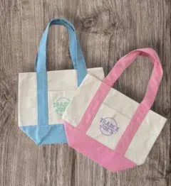 【TRADERJOE’S】トレーダージョーズ ミニトートバッグ ブルー＆ピンク