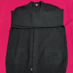 ユニクロ 100%ウール 長袖カーディガン Ｓ 黒