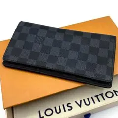 ルイヴィトン ポルトフォイユブラザ ダミエ ブラック長財布 2つ折り